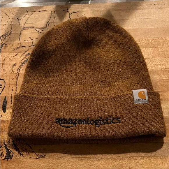 Carhartt Limited Edition Amazon Brown Beanie with Embroidered Logo - Picture 1 of 3
